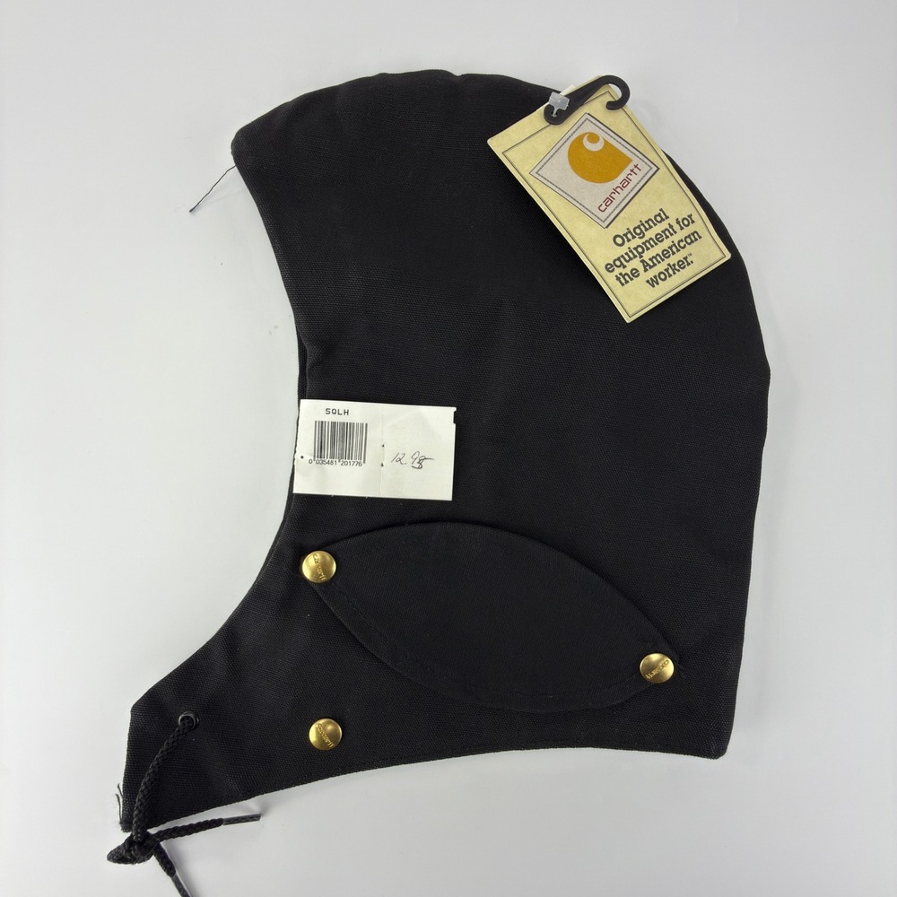 Carhartt A04BLK 5QLH Quilt Lined Duck Hood Black USA Made Mens One Size NWT